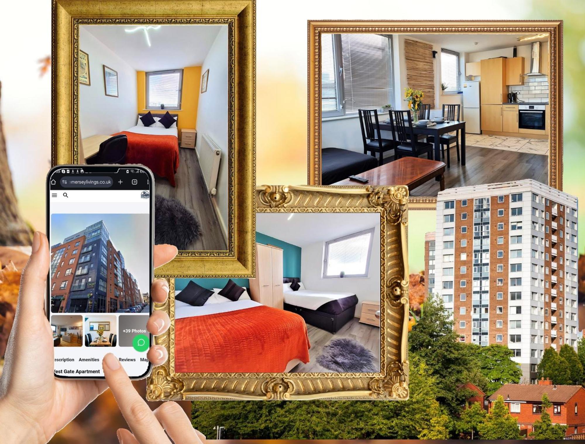 Sidemersey Livings - Central And Quiet 2-Bedroom Apartment 利物浦 外观 照片